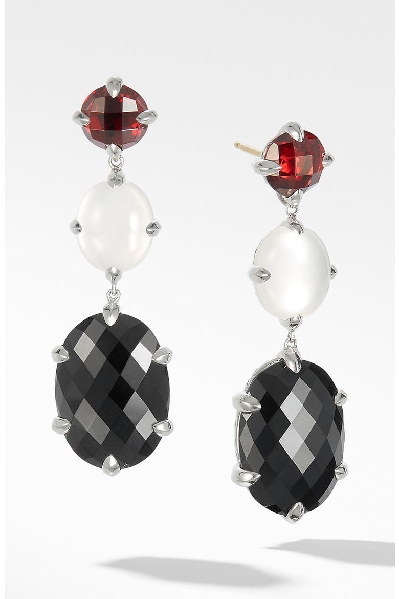 Chatelaine® Drop Earrings, Main, color, BLACK ONYX