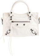 Balenciaga Mini Le City Crinkle Leather Top Handle Bag