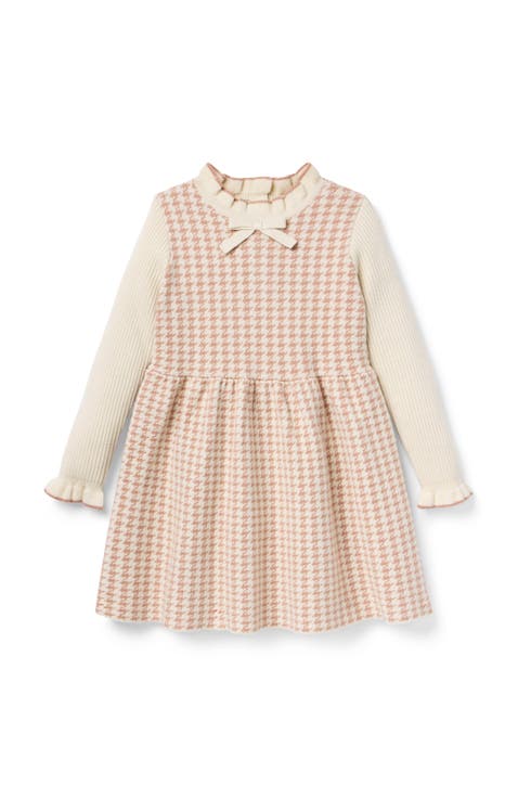 The Houndstooth Sweater Dress (Little Kid & Big Kid)
