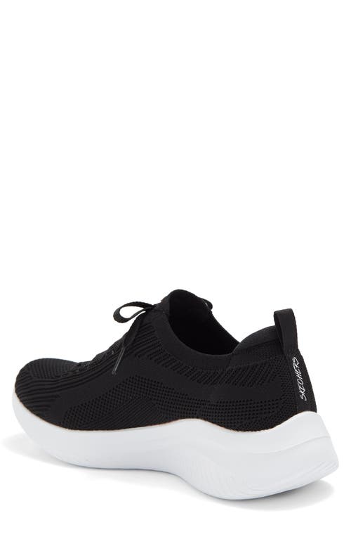 Skechers Ultra Flex 3.0 Sneaker In Black/white