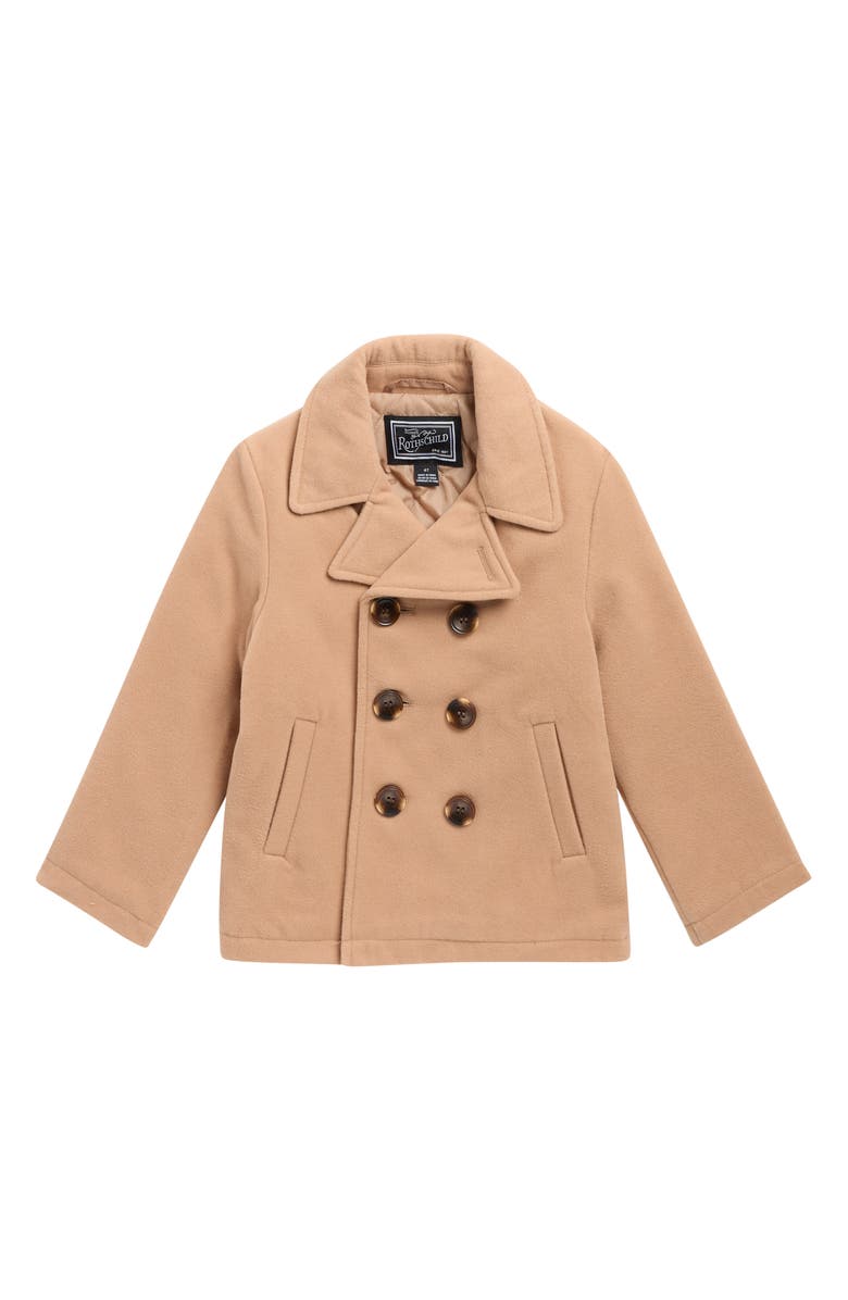 Rothschild Kids' Peacoat, Main, color, Camel