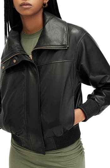ジャケット・アウター AllSaints Lorel leather jacket ALLSAINTS Jun Leather Jacket | Bloomingdale's