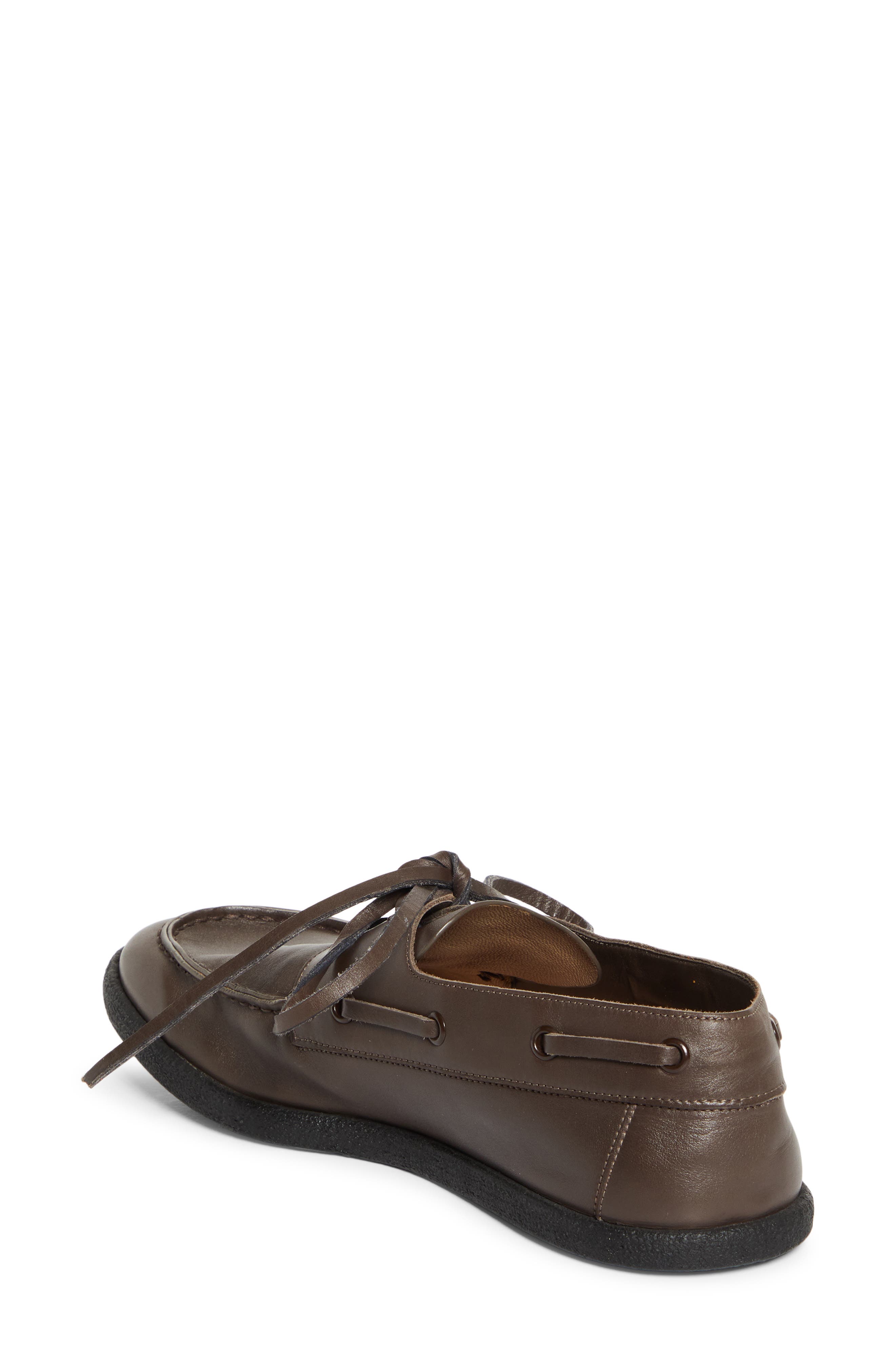 The Row Novus Boat Shoe, Alternate, color, Vintage Brown