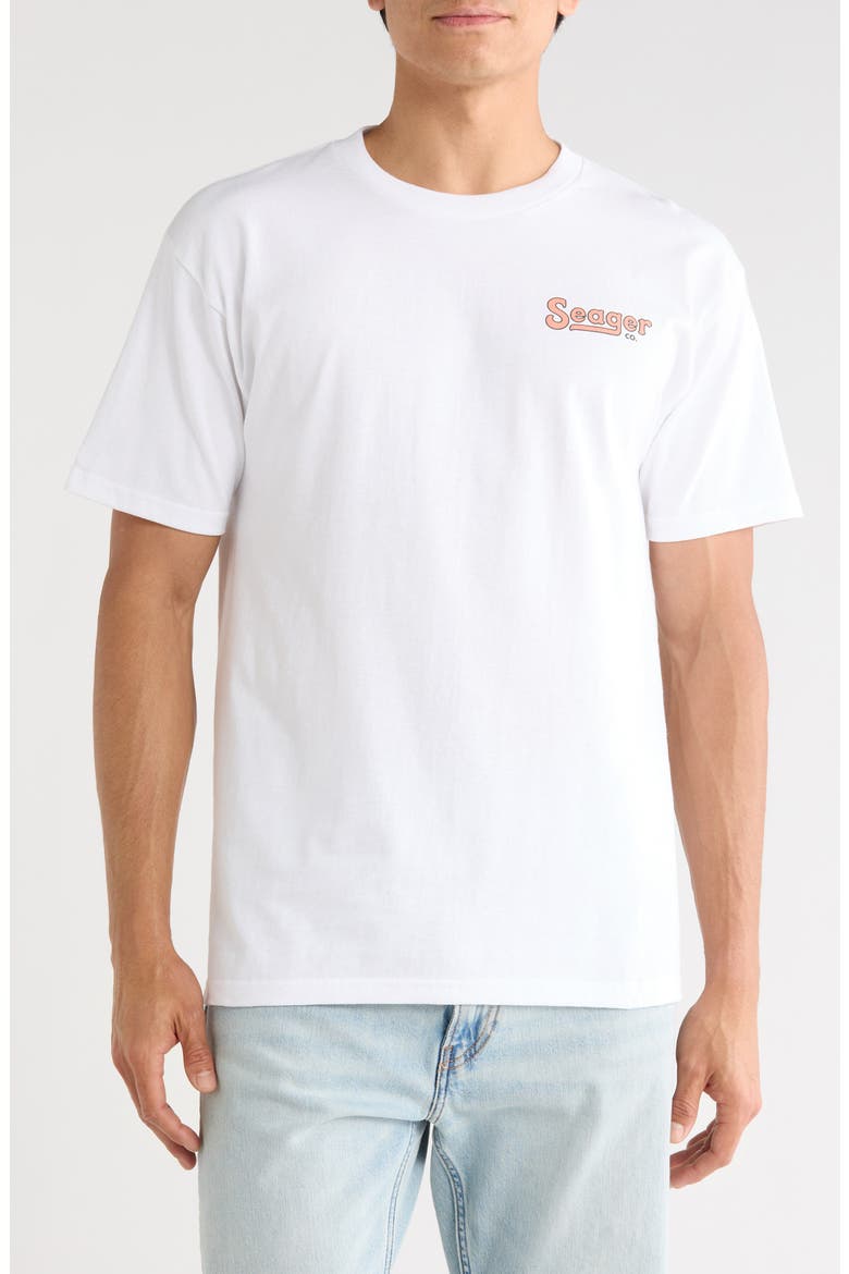 Drifting the West Cotton Graphic T-Shirt, Main, color, WHITE