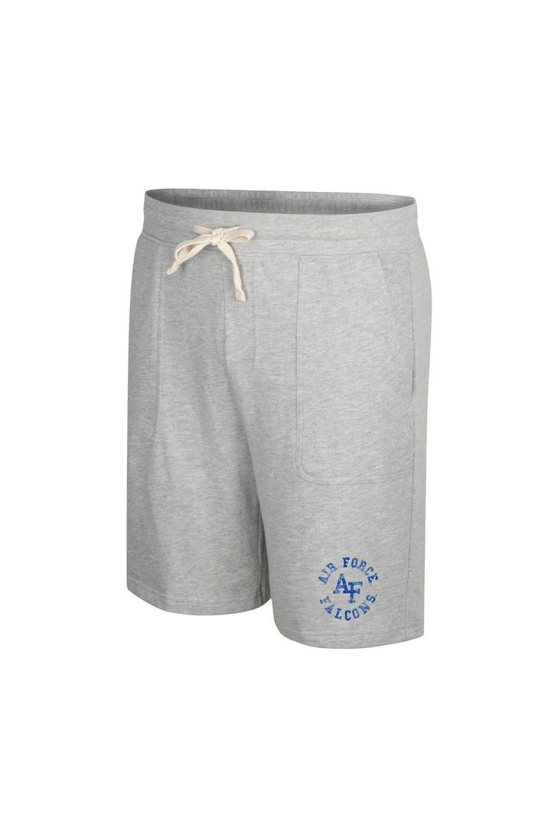 Men's Colosseum Heather Gray Air Force Falcons Love To Hear This Terry Shorts, Alternate, color, Heather Gray
