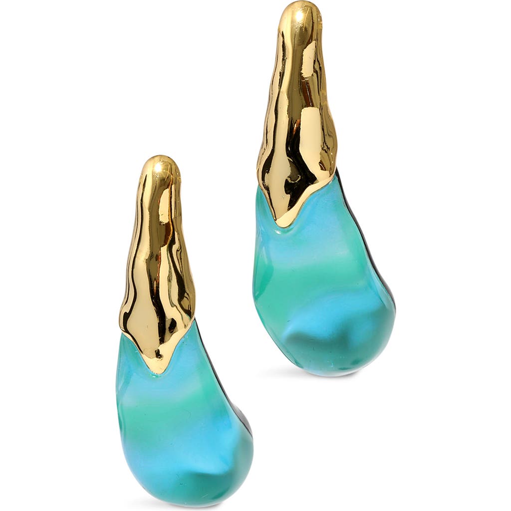 ALEXIS BITTAR ALEXIS BITTAR LIQUID LUCITE® ARCHED LARGE DROP EARRINGS