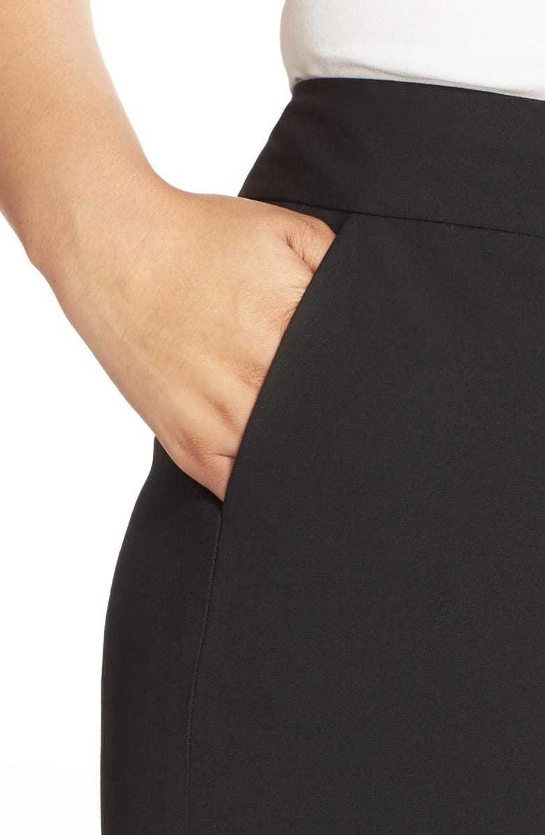 Sejour 'Ela' Stretch Curvy Fit Wide Leg Suit Pants, Alternate, color, 