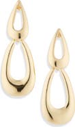 Cara Double Loop Drop Earrings