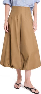 TWP Full Intentions Bubble Hem Midi Skirt