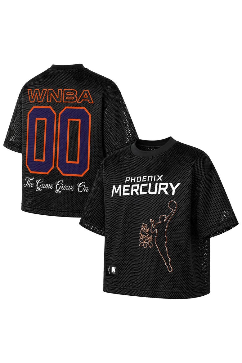 Unisex round21  Black Phoenix Mercury Oversized Sporty Mesh Top, Main, color, Black
