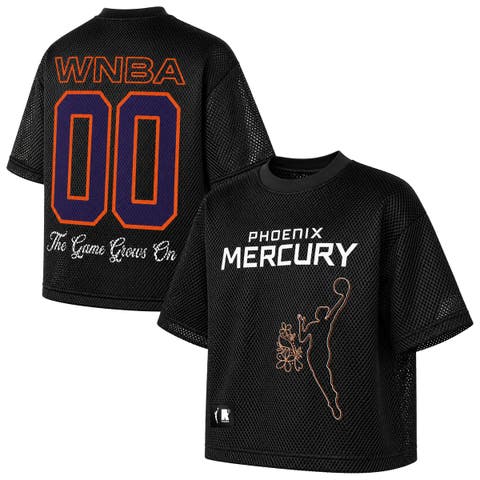 Unisex round21 Black Phoenix Mercury Oversized Sporty Mesh Top