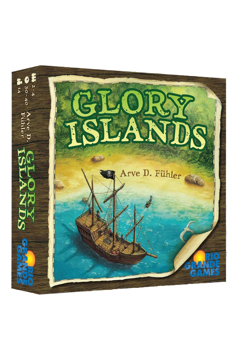 Rio Grande Games Glory Islands Pirate Adventure Board Game 14+, Main, color, Multicolored