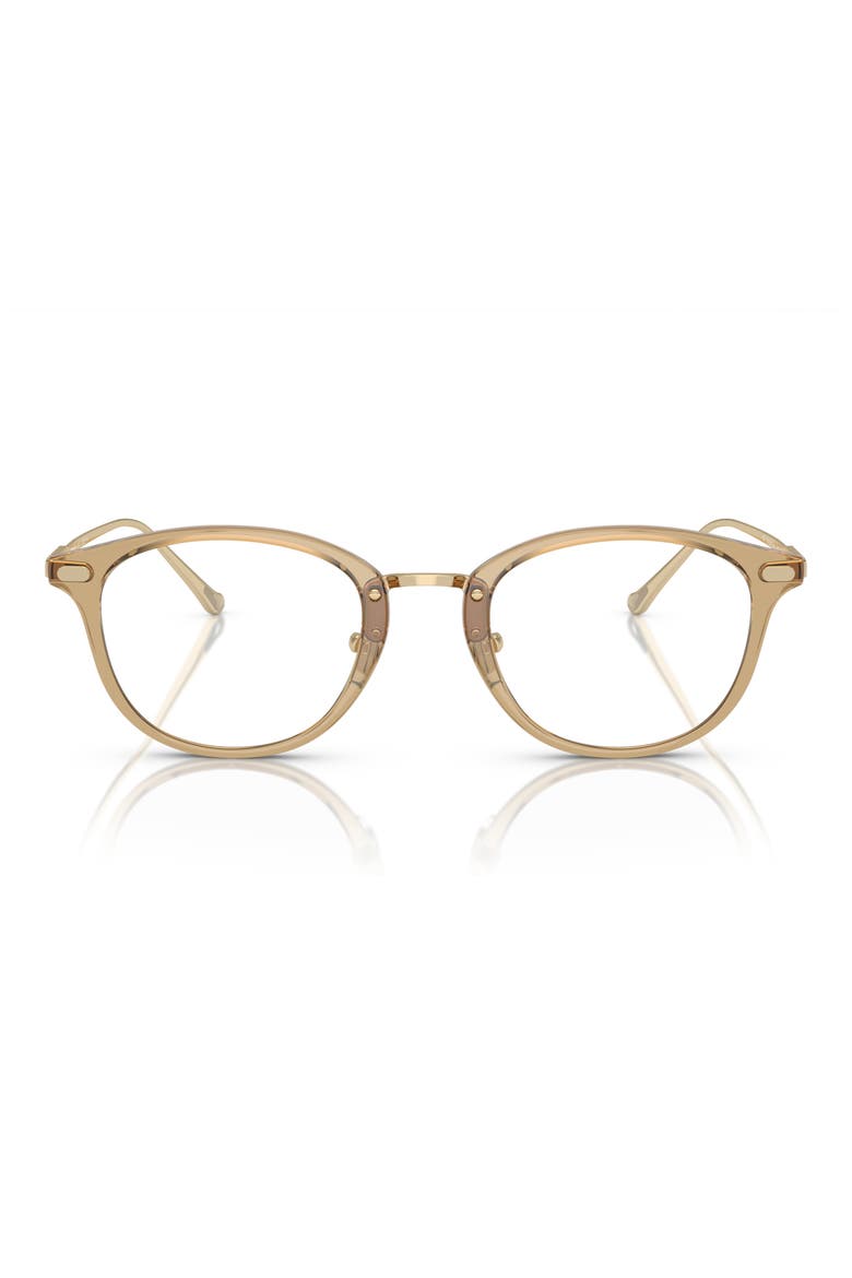 48mm Phantos Optical Glasses, Main, color, TRANSPARENT FAWN / DEMO