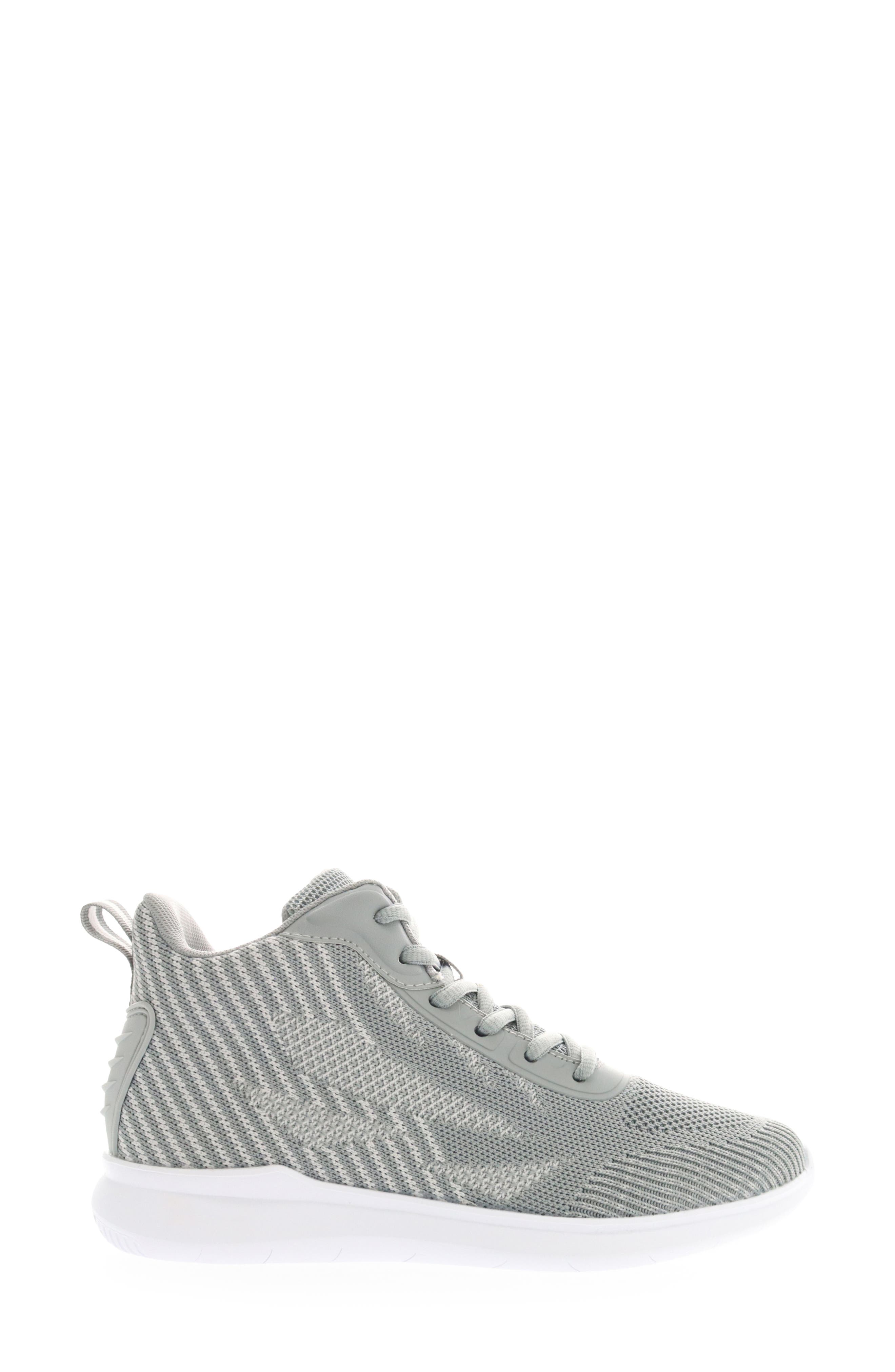 Propét Travelbound Hi Sneaker, Alternate, color, Grey