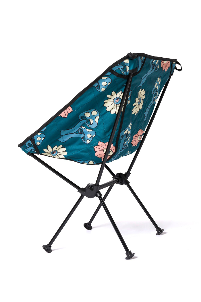 Shrooms Quilted Packable Camp Chair, Alternate, color, Dusty Teal