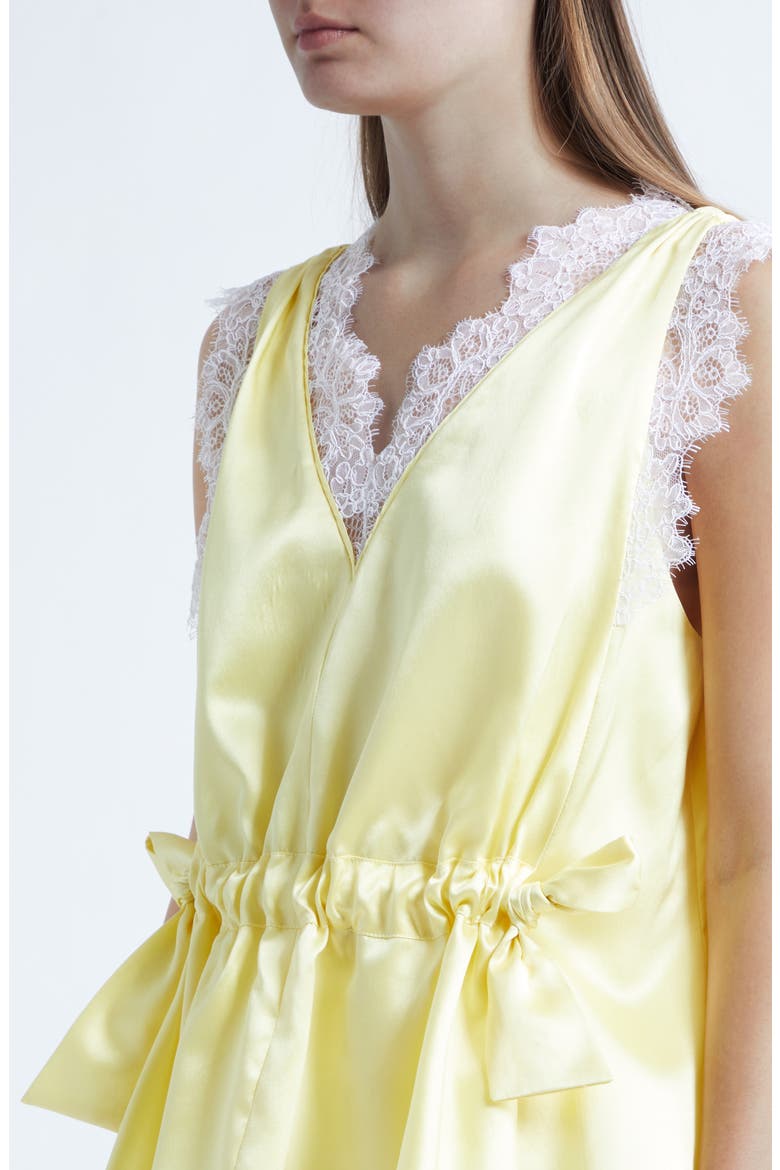 Satin Lace Top, Alternate, color, YUZU