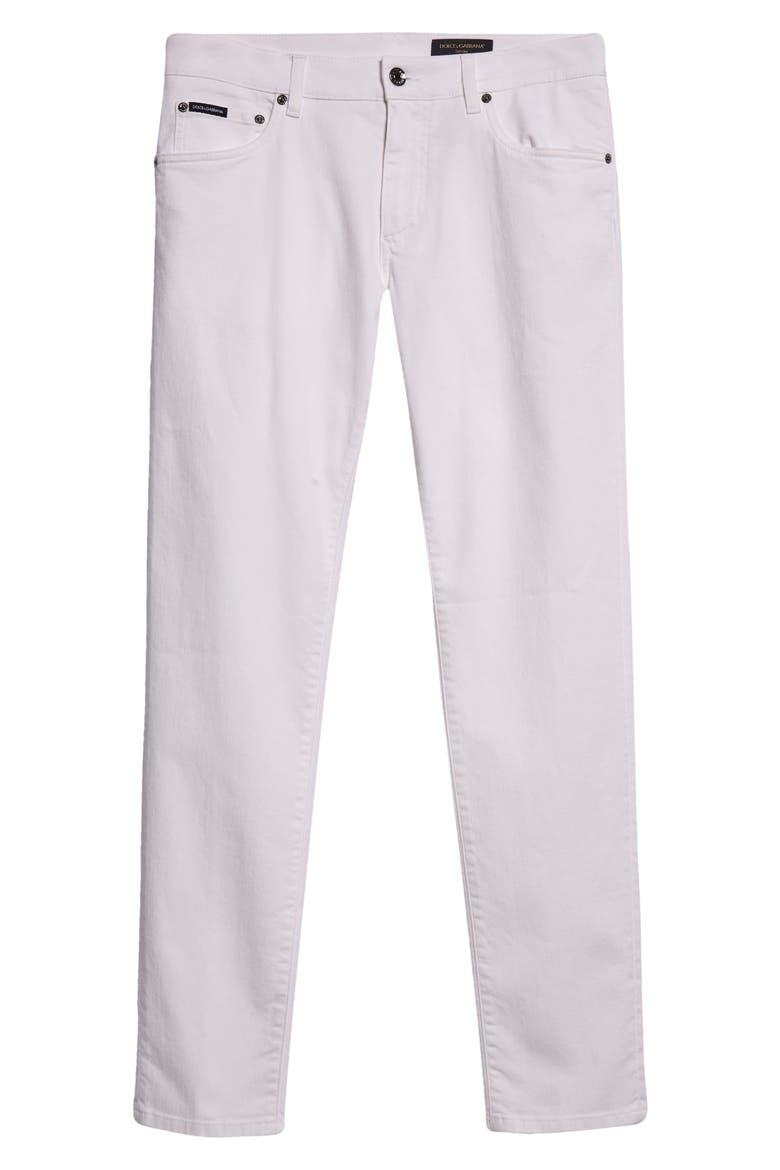 Stretch Slim Fit Jeans, Alternate, color, WHITE