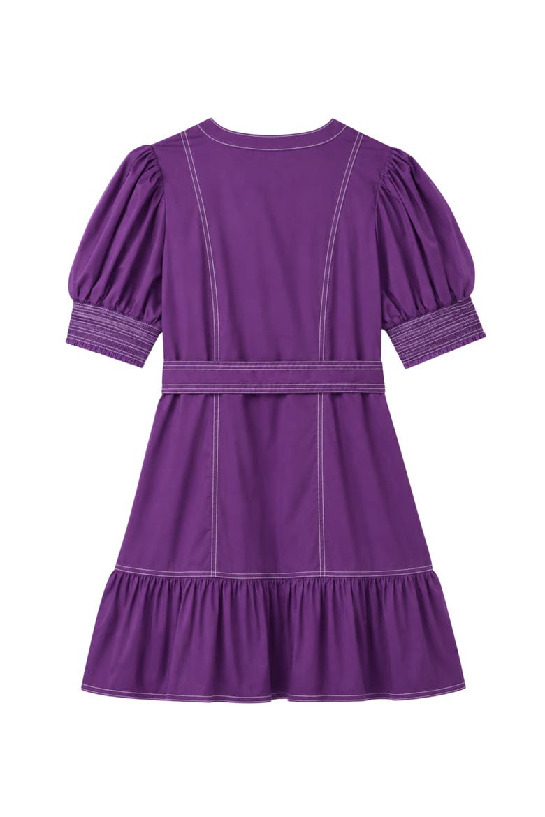 Bonnie Cotton Poplin Mini Dress, Alternate, color, Royal Purple