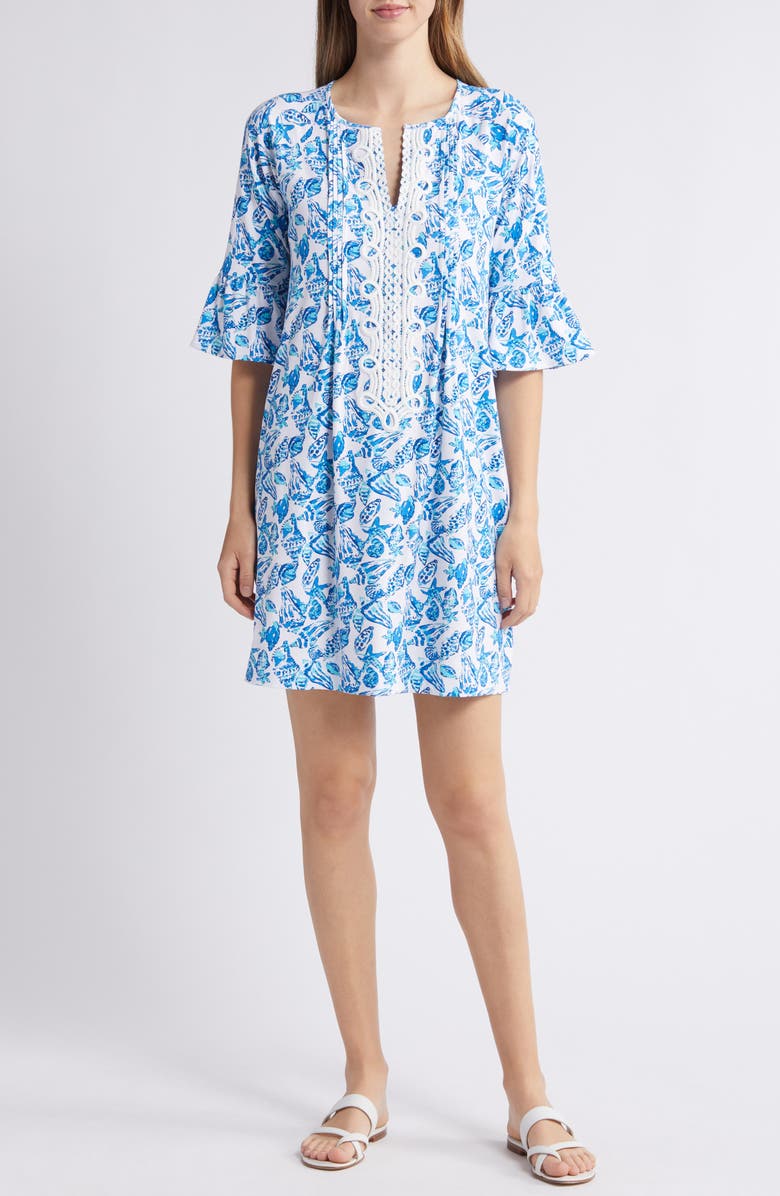 Lilly Pulitzer<sup>®</sup> Krysta Seashell Print Shift Dress, Main, color, 