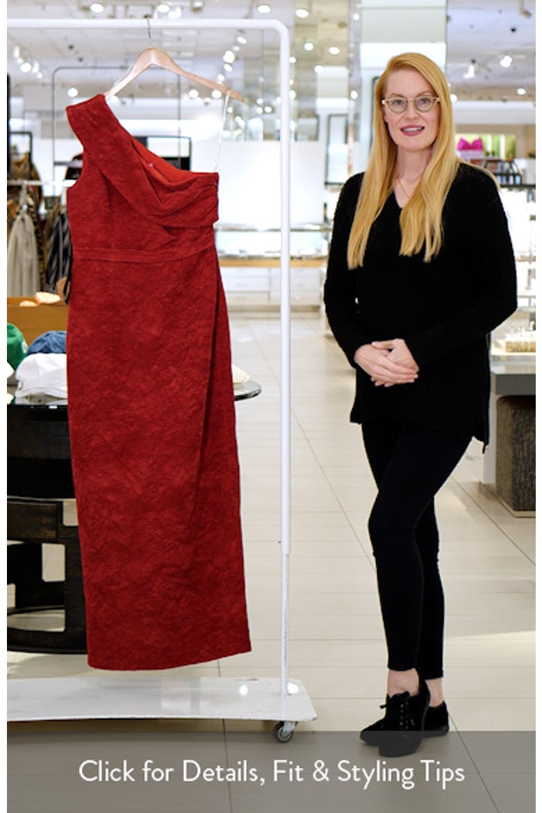 Briella One-Shoulder Column Gown video