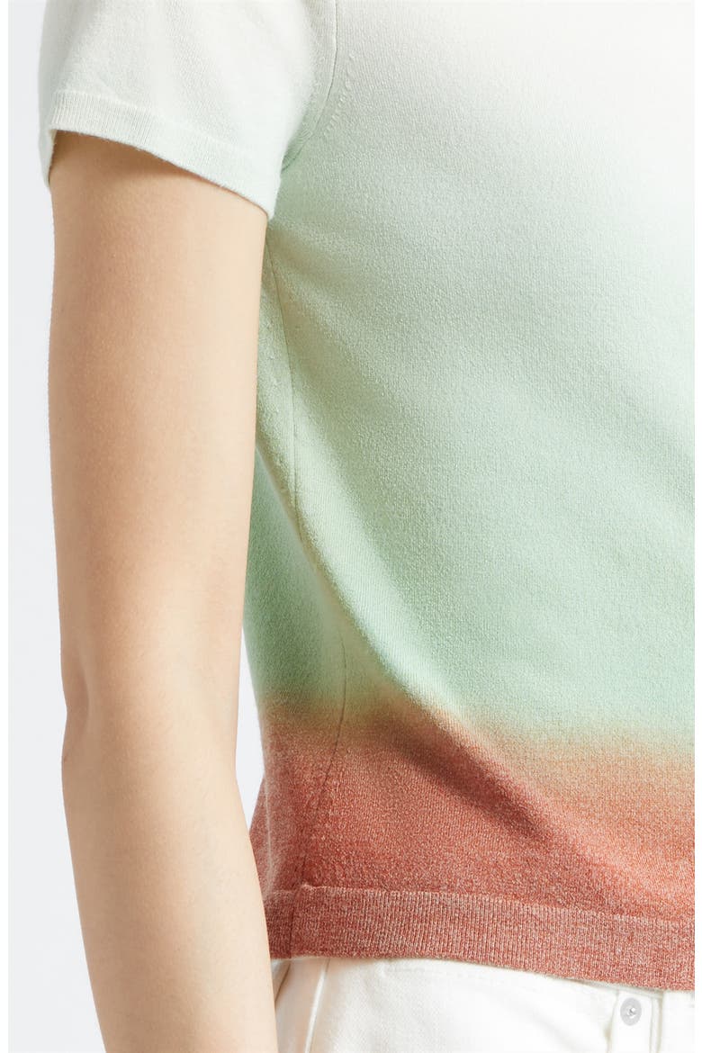 Short Sleeve Crop Wool Blend Cardigan, Alternate, color, FLAME-CACTUS MULTI