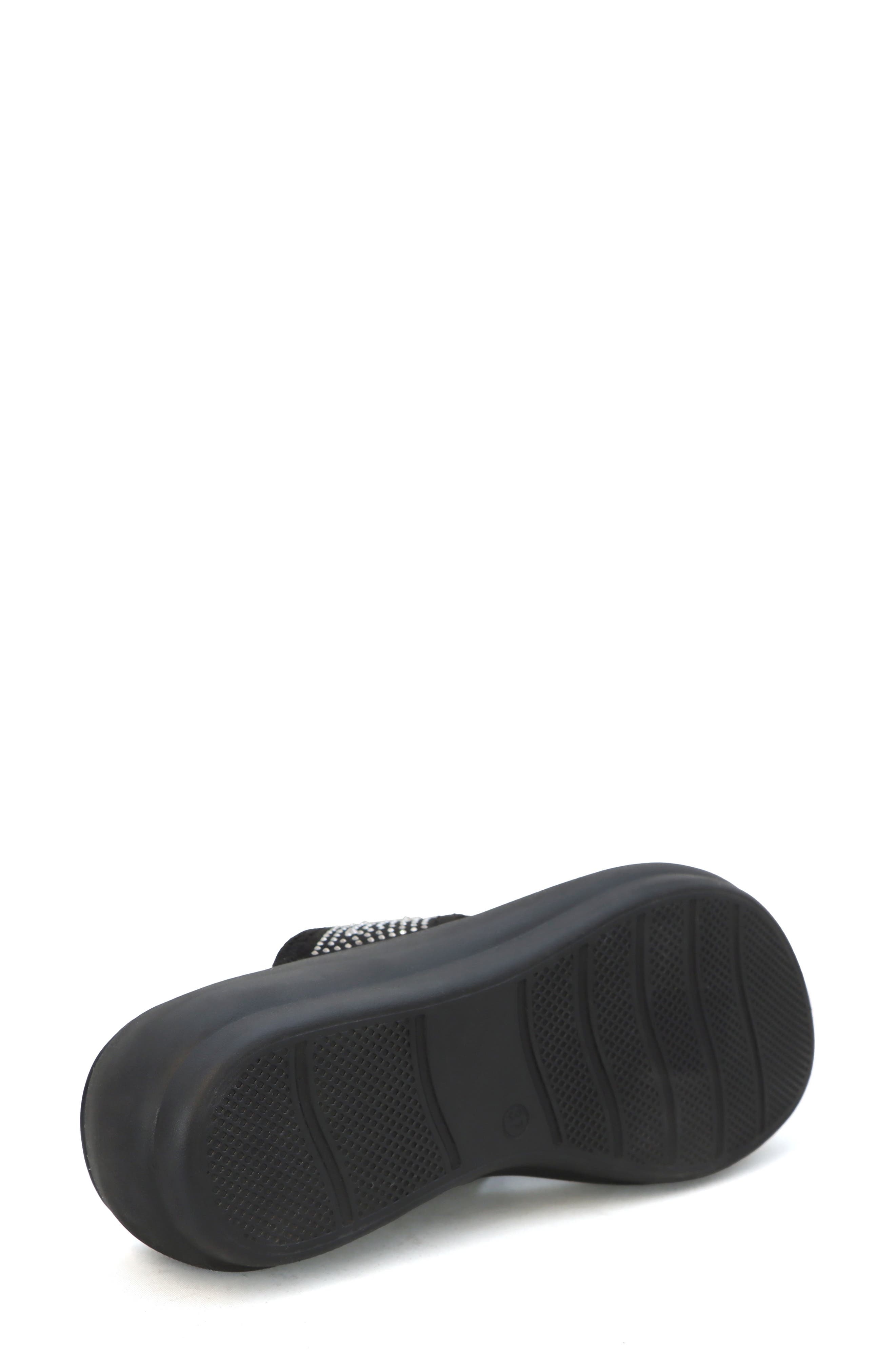 COMODA DESIGNS Nomi Rhinestone Embellished Slide Sandal, Alternate, color, Black