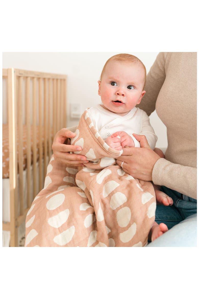 Jacquard Cotton Blanket, Alternate, color, TAN