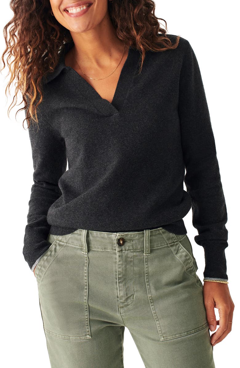 Faherty Jackson Polo Sweater, Main, color, 