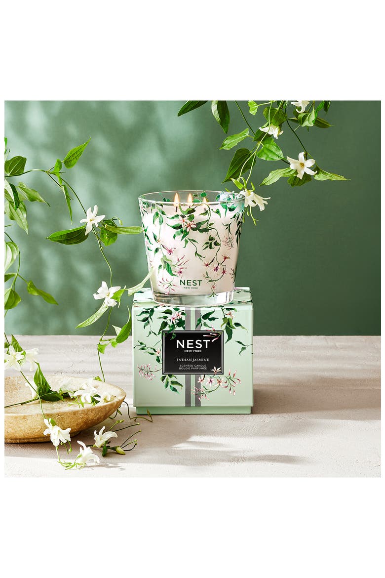 Indian Jasmine 3-Wick Candle, Alternate, color, NO COLOR
