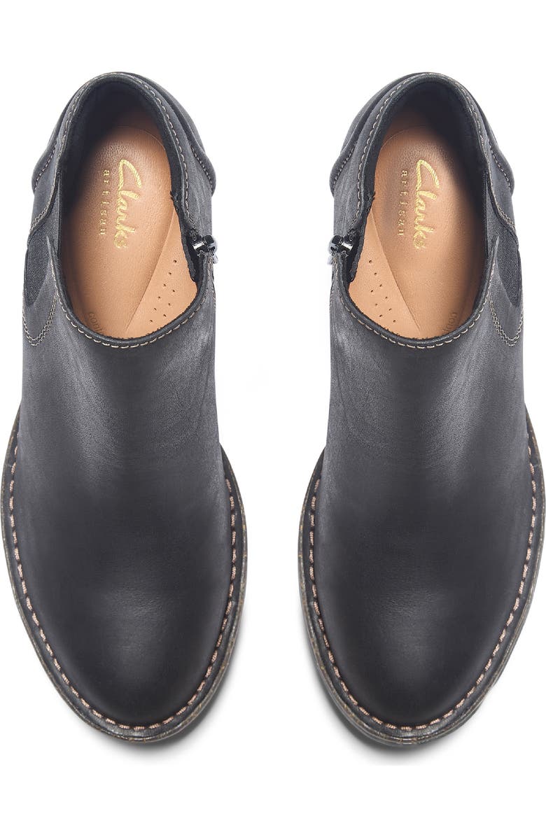 Clarks<sup>®</sup> Kastela Ankle Bootie, Alternate, color, Black Leather