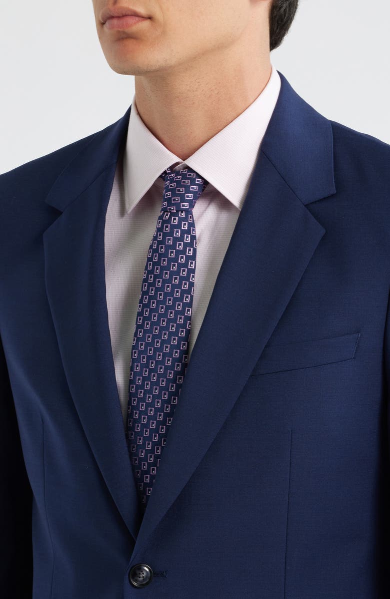 BOSS Houston Navy Wool Sport Coat, Alternate, color, Open Blue