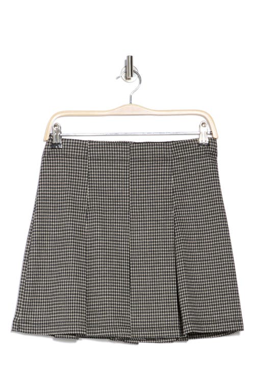 Max Studio Pleated Miniskirt In Gray
