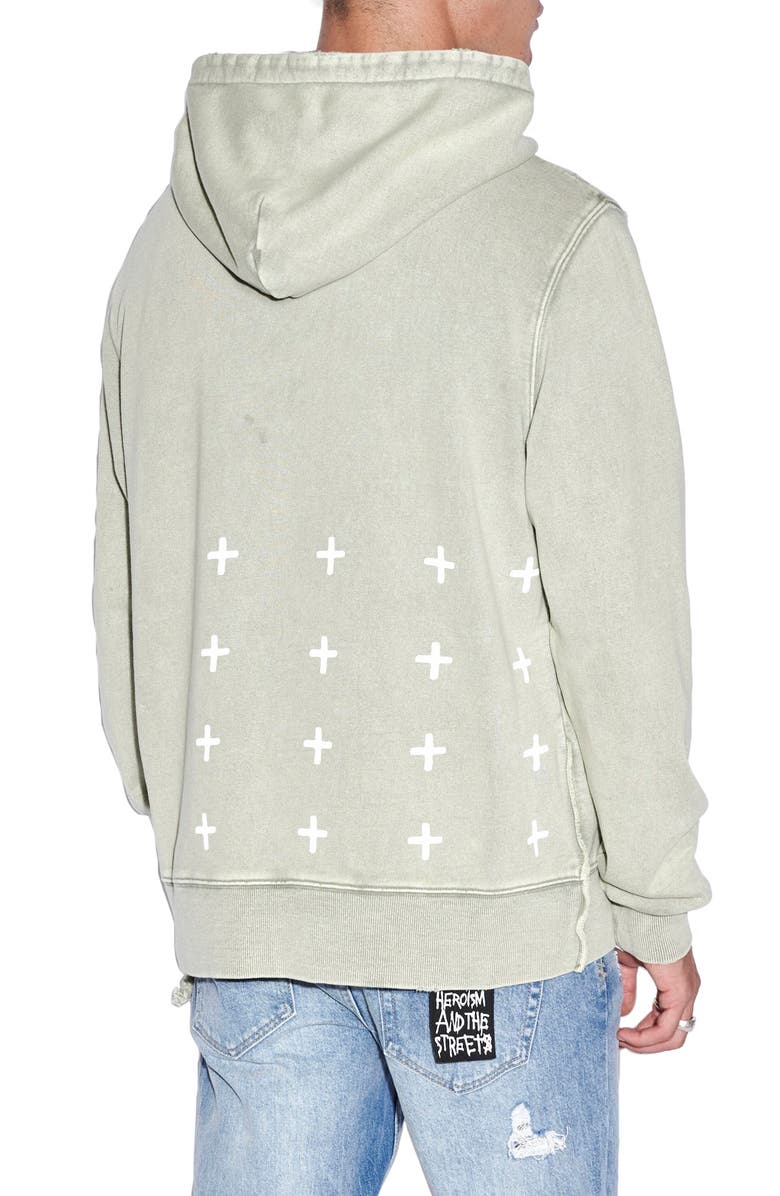 Ksubi Resist Kash Cotton Loopback Fleece Hoodie, Alternate, color,