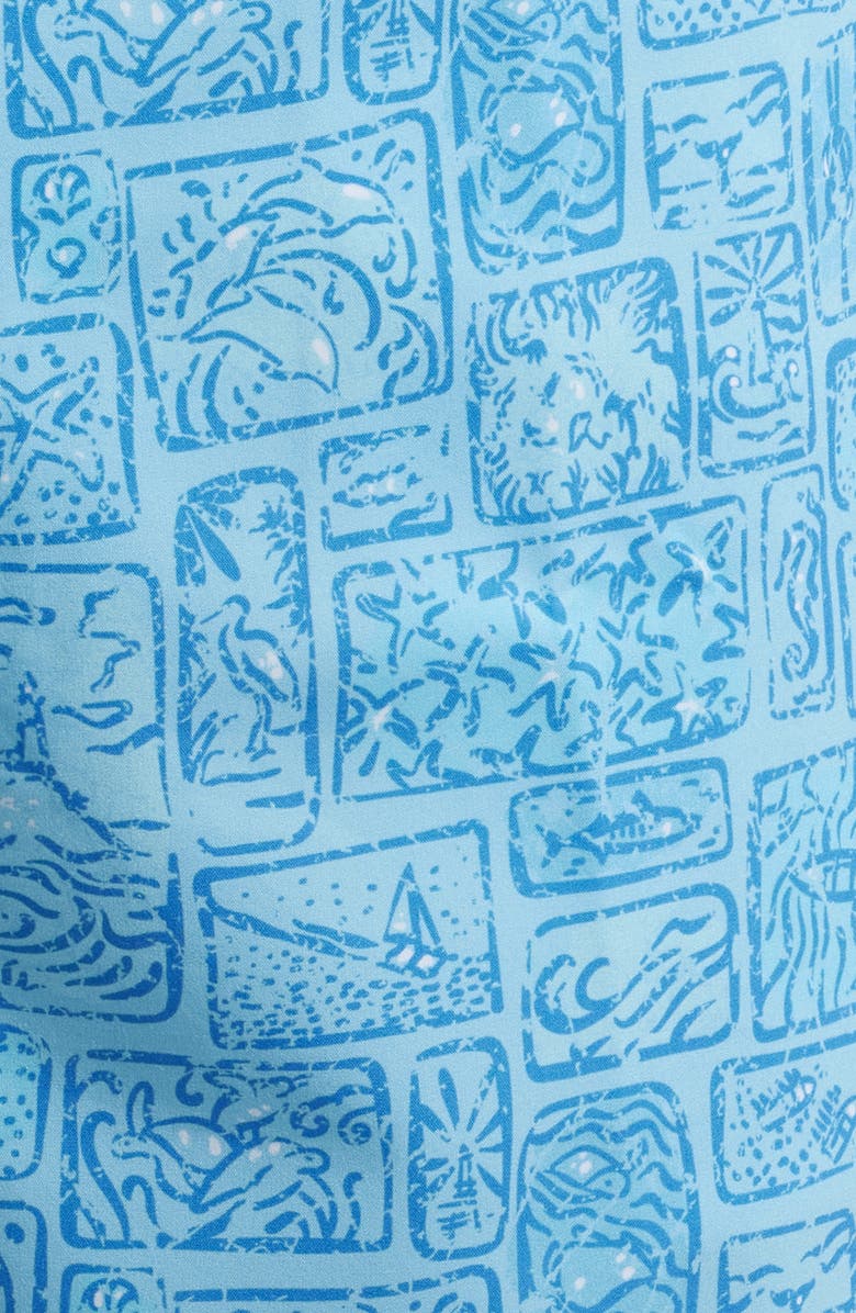 Peter Millar Vitamin Sea Swim Trunks, Alternate, color, Maya Blue