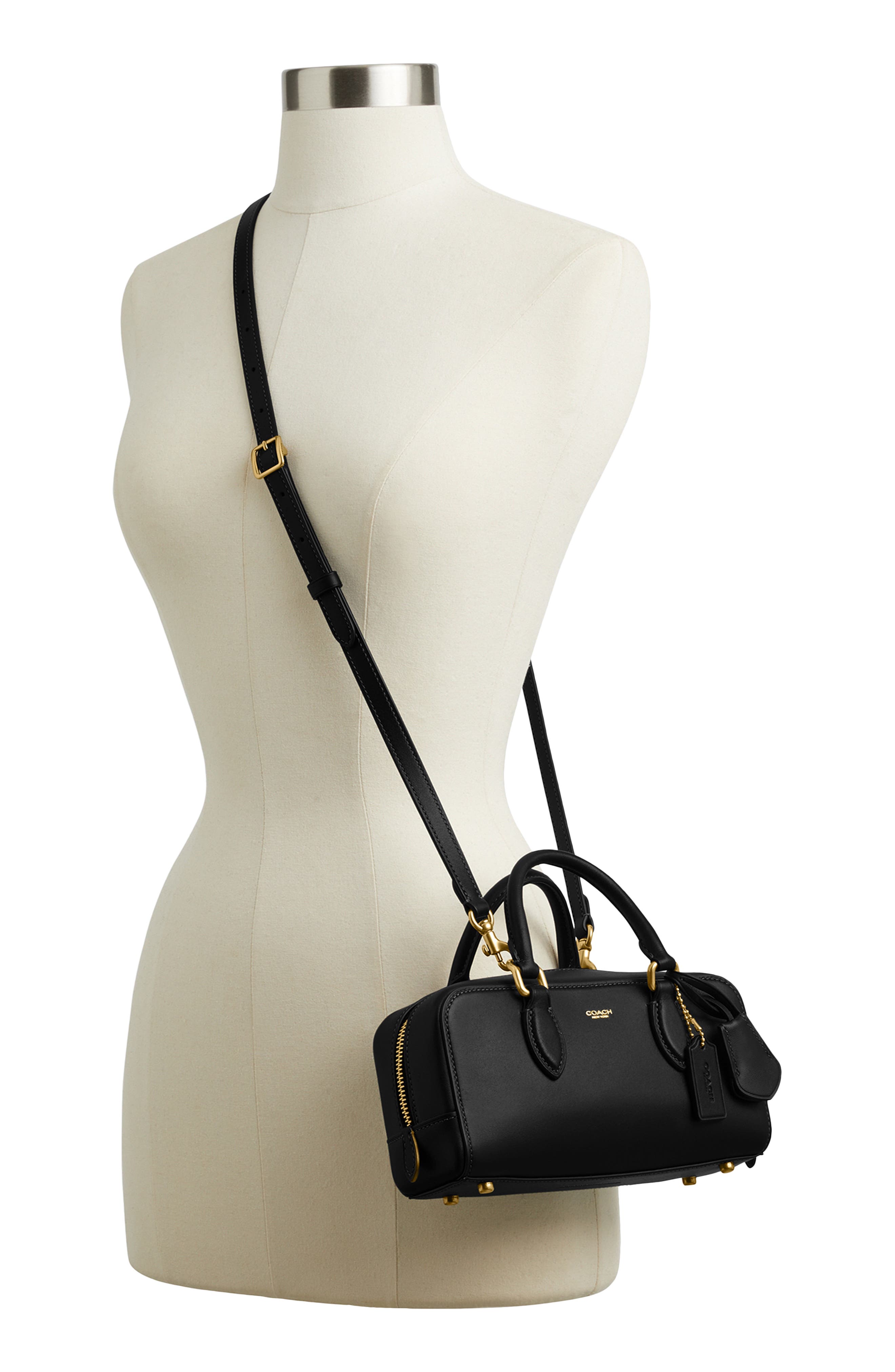 COACH Bowery Leather Satchel, Alternate, color, 