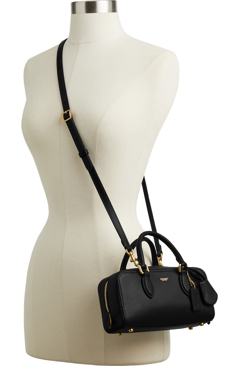 COACH Bowery Leather Satchel, Alternate, color,