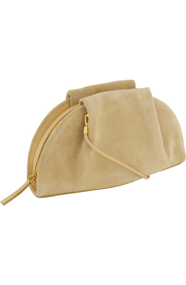 Vince Ava Suede Clutch, Alternate, color, Maiz