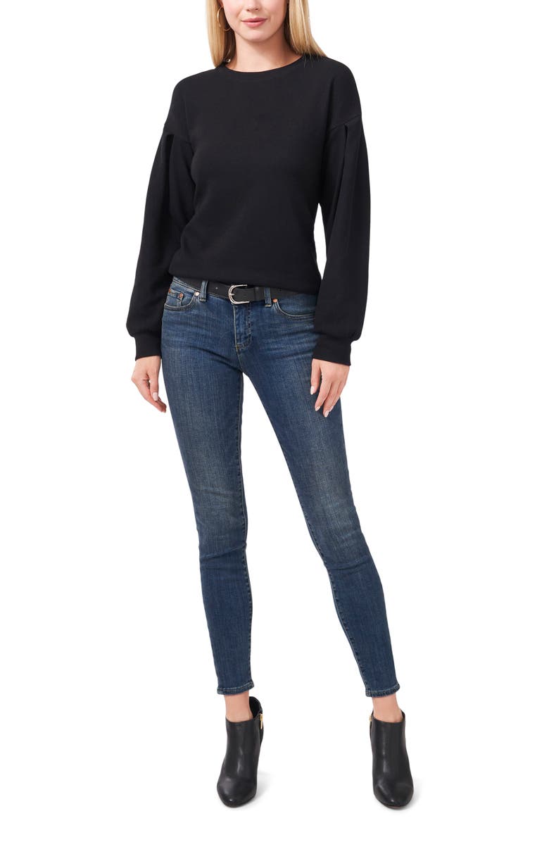 Vince Camuto Pleat Rib Top, Alternate, color,