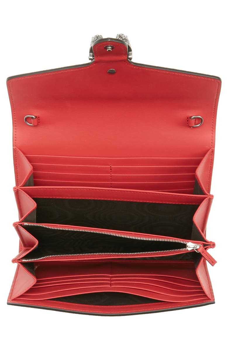 Gucci GG Supreme Canvas Wallet on a Chain, Alternate, color, 