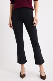 Caslon® Rib Knit Kick Flare Pants