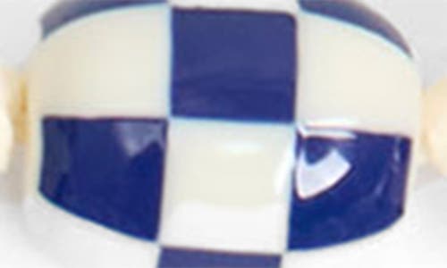 Clare V . Porcelain Checker Shortie Strap In Purple