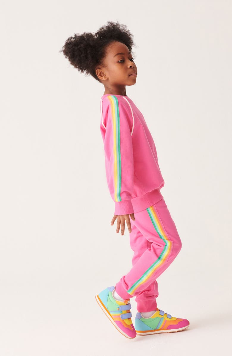 Little Bird Kids' Side Stripe Cotton Sweatshirt & Joggers Set, Alternate, color, 