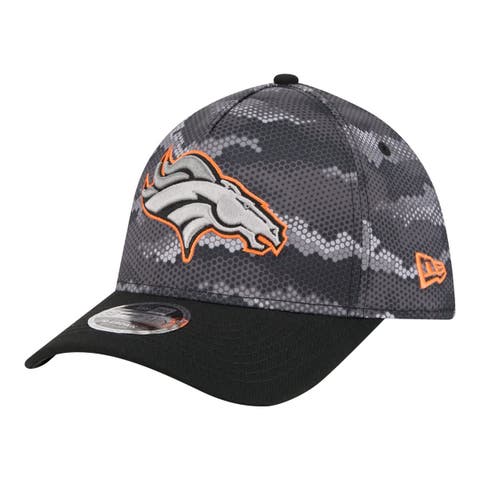 Men's New Era  Black Denver Broncos Camo A-Frame 39THIRTY Flex Hat
