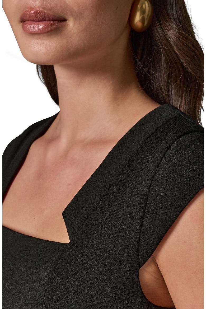 Cap Sleeve Sheath Dress, Alternate, color, BLACK
