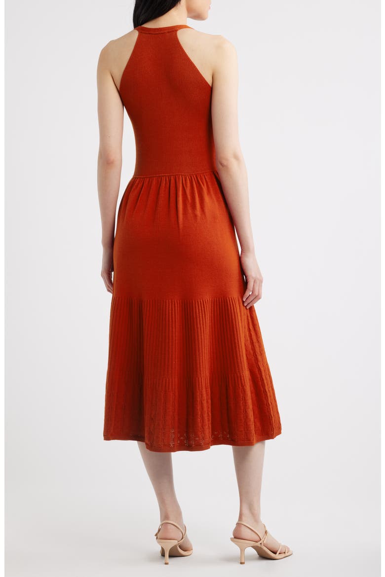 The Hazel Sleeveless Sweater Midi Dress, Alternate, color, MOROCCAN RED