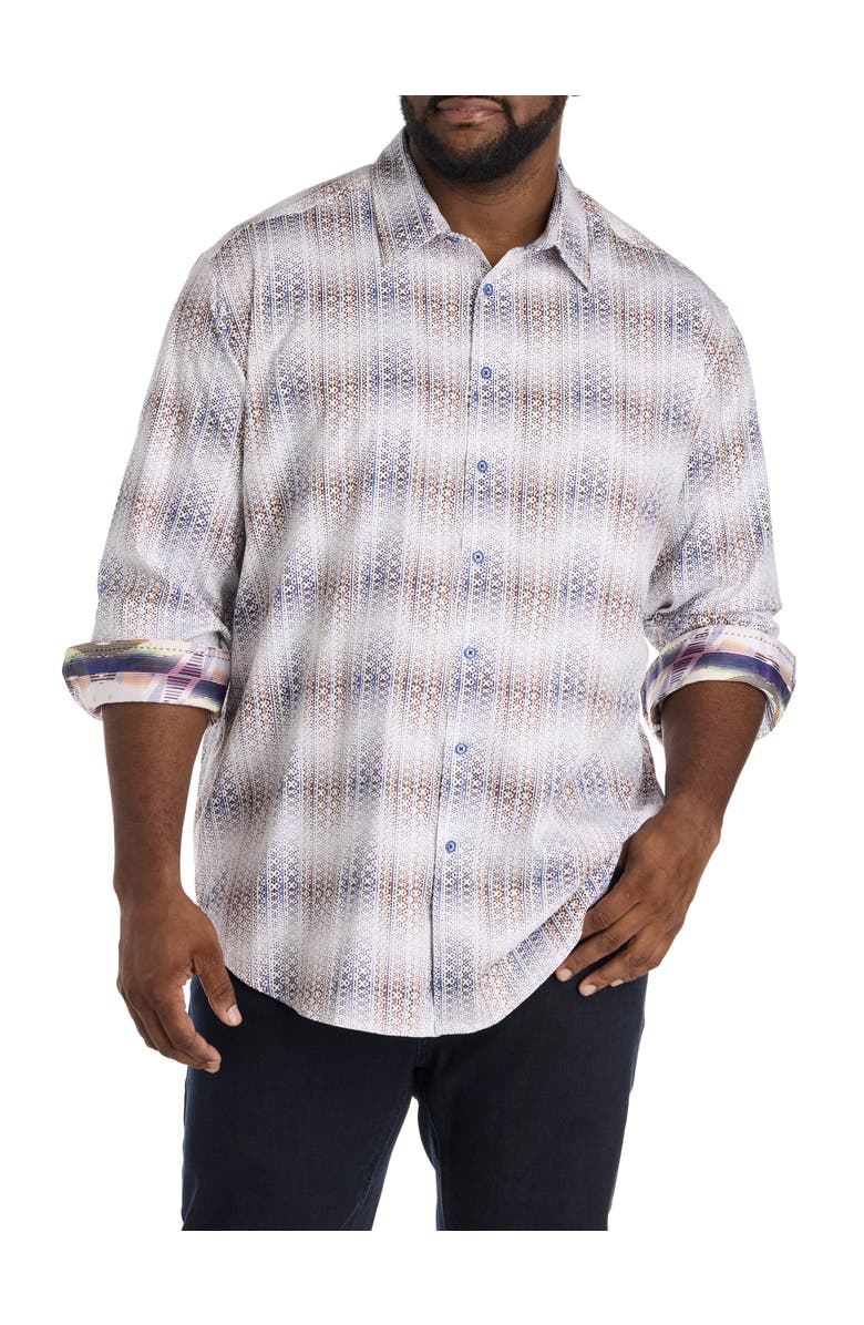 Robert Graham Big & Tall Forsyth Sport Shirt, Main, color, Multi
