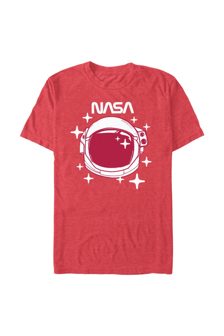 Men's NASA Astronaut Helmet  Graphic T-Shirt, Main, color, Red Heather