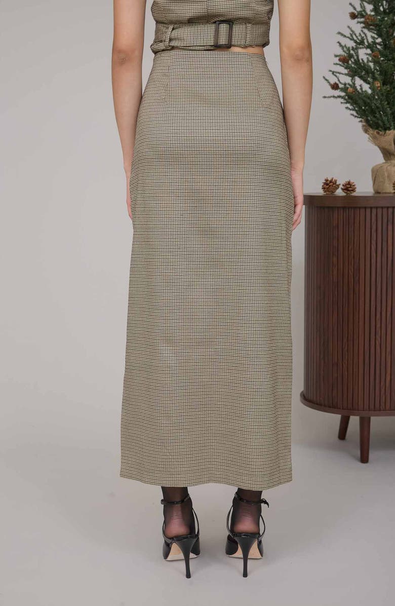 Blu Pepper Button Front Pencil Maxi Skirt, Alternate, color,