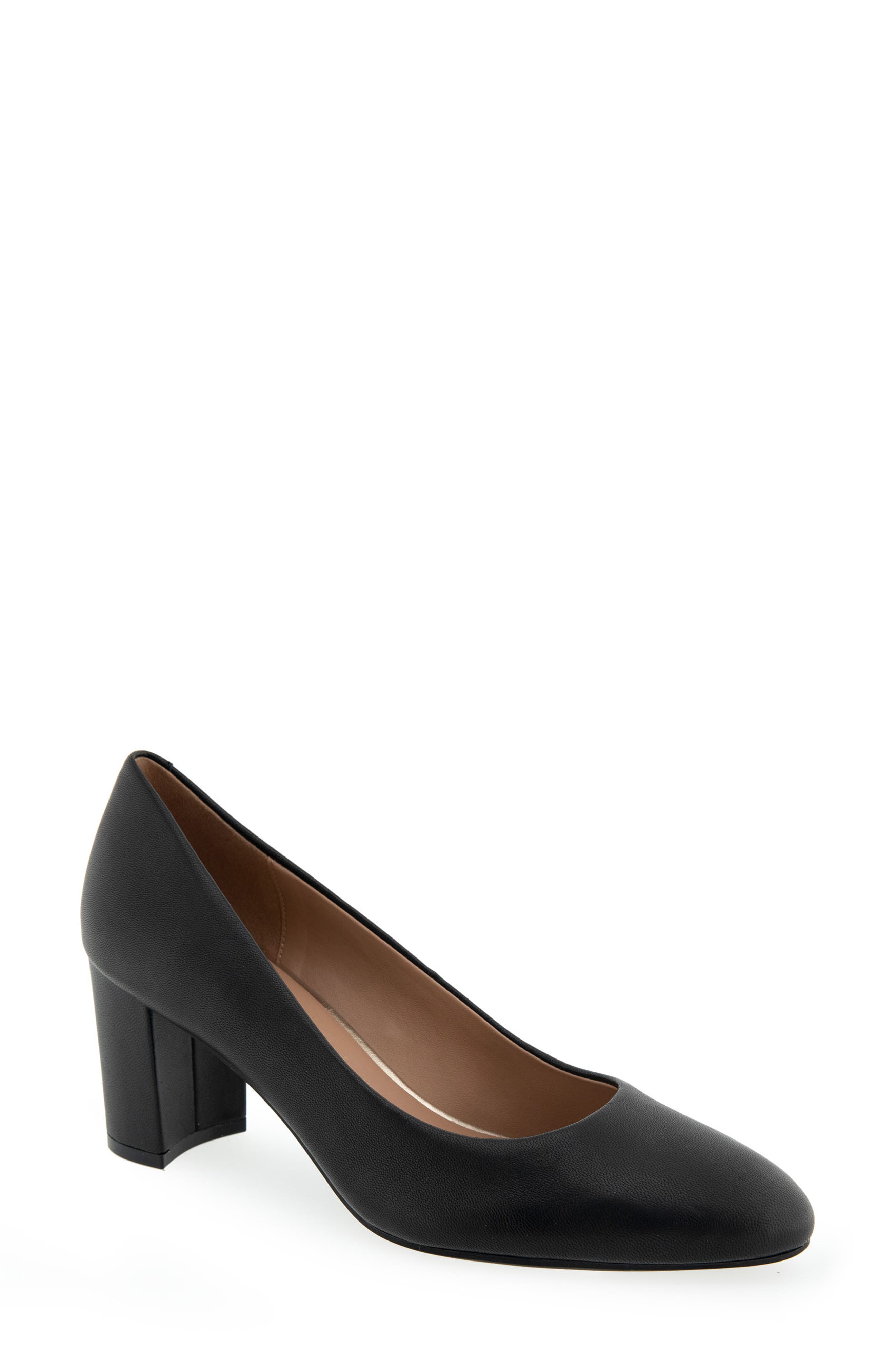 Aerosoles Betsy Pump, Main, color, Black Leather