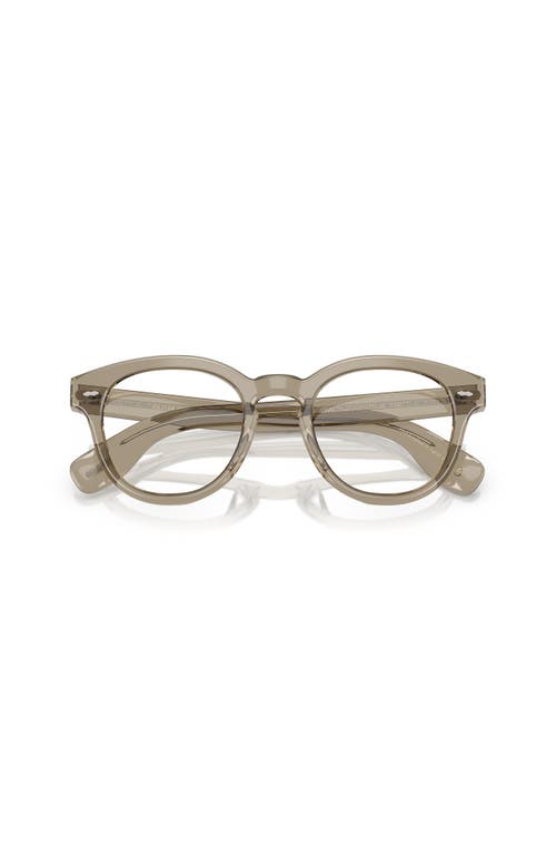 Oliver Peoples 50mm Round Optical Glasses In Transparent
